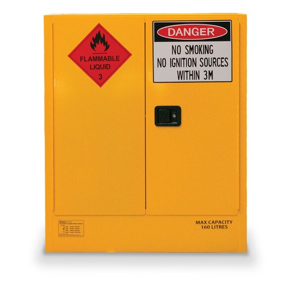 FSC160 Flammable Safety Cabinet - 160L | Dangerous Goods Storage | Storing DG chemicals flammables | Ecospill | best safety cabinets | dangerous goods storage | Safety storage of flammable goods | be